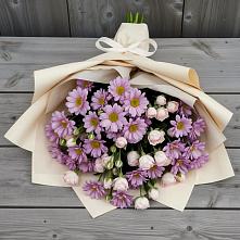 Букет цветов из:  Розы и Хризантемы в Муезерском