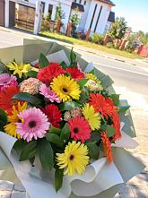 Букет цветов из:  Герберы #REPLACE_PRED# Муезерском