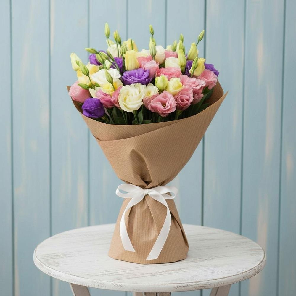 Букет цветов из: Лизиантусы в Муезерском