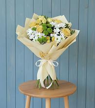 Букет цветов из:  Хризантемы и Розы #REPLACE_PRED# Муезерском