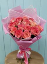 Букет 15 Розовых роз Равель в Муезерском