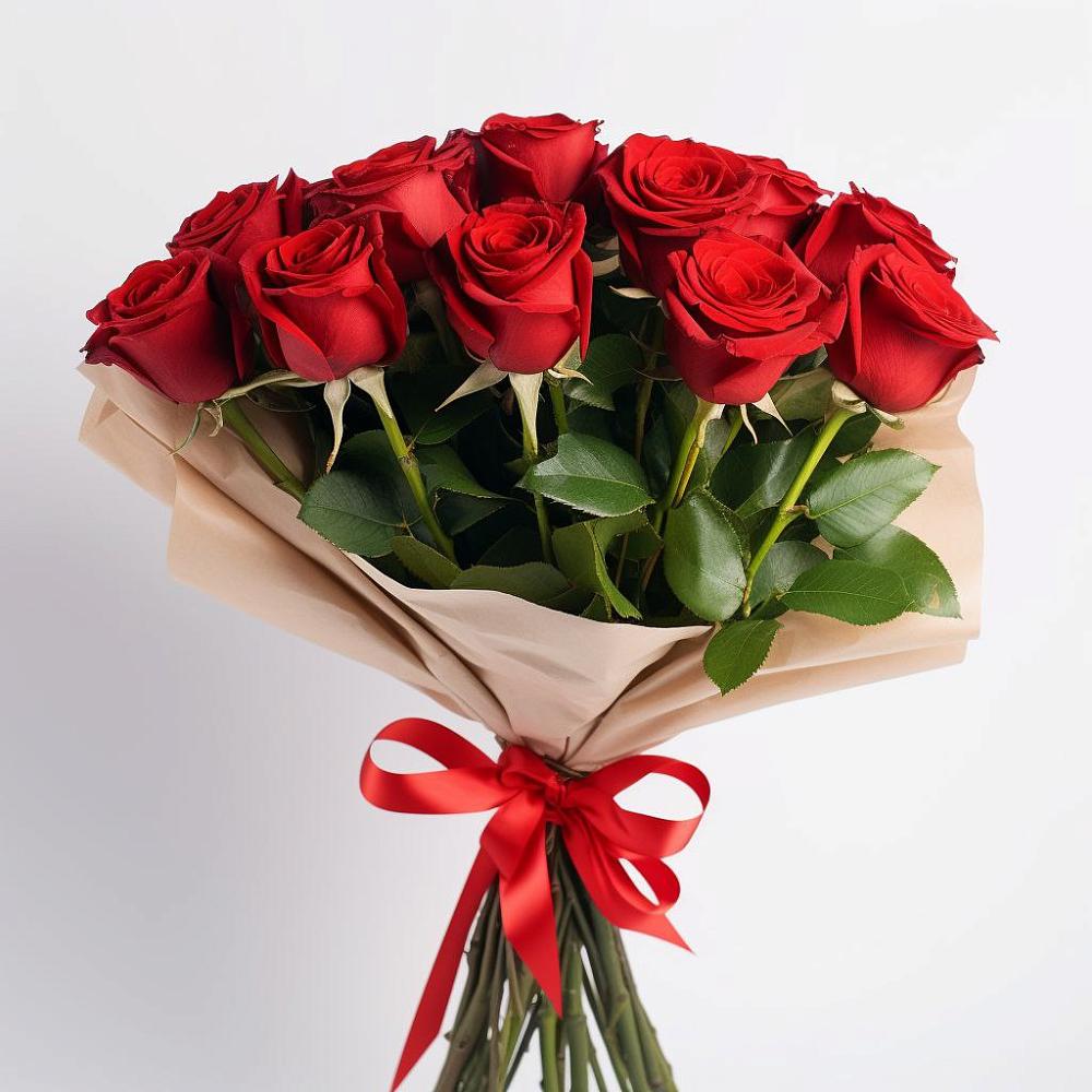 Букет 11 Красных роз Эдлесс Лав в Муезерском