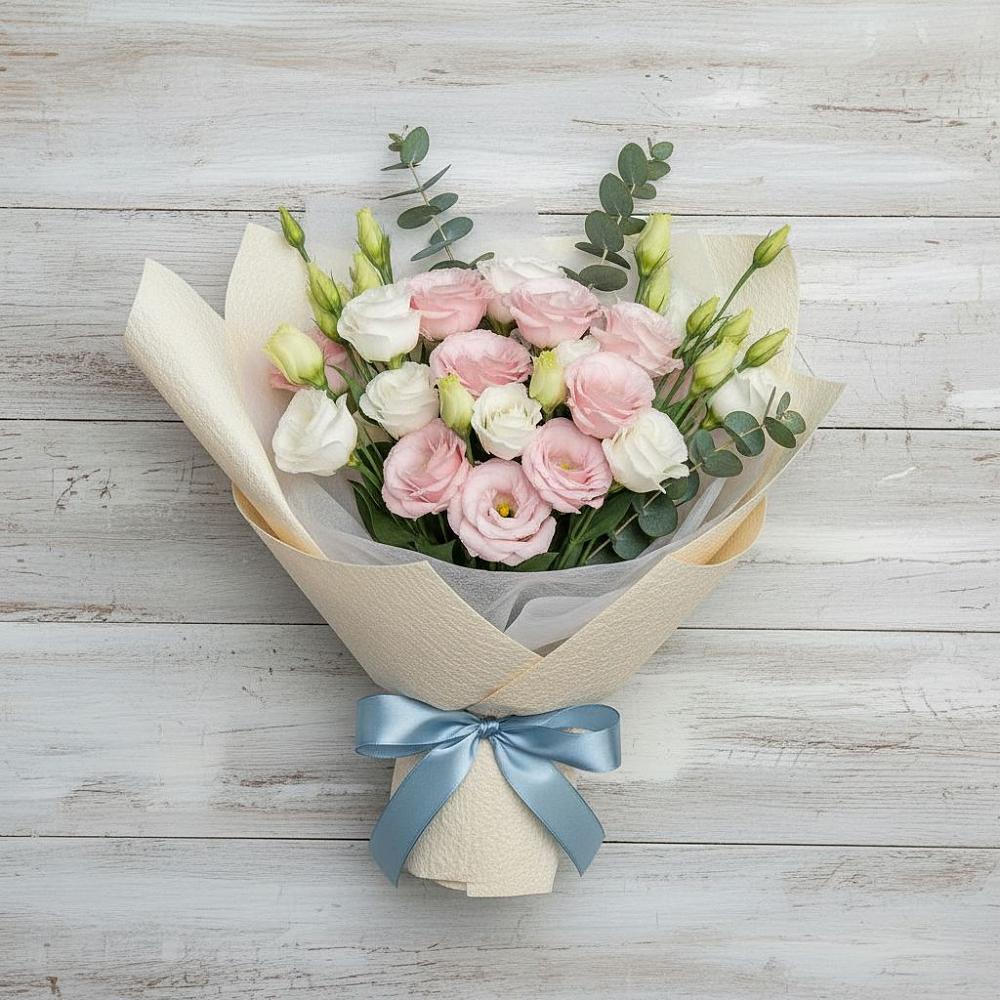 Букет цветов из: Лизиантусы в Муезерском